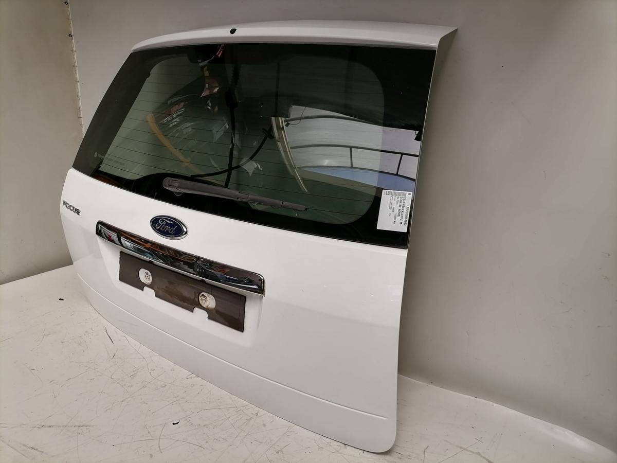 Ford Focus 2 original Heckklappe mit Heckscheibe Kombi Tunier Frost Wei&szlig; Bj.2009